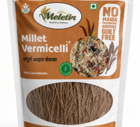 Vibrant millet vermicelli packaging design